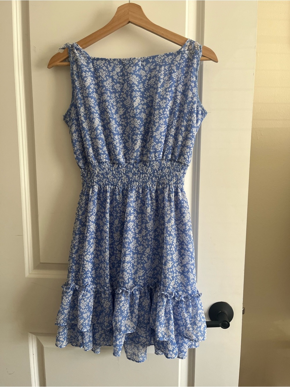 Altar’d State Blue Floral Mini dress sz M